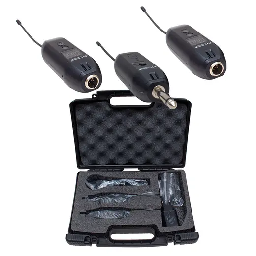 MAGICVOICE MV-19596 UHF ENSTRÜMAN TİP KABLOSUZ MİKROFON ÜÇLÜ SET(KÜRSÜ-YAKA MİKROFONLU)(XLRLİ) alternatif görünüm