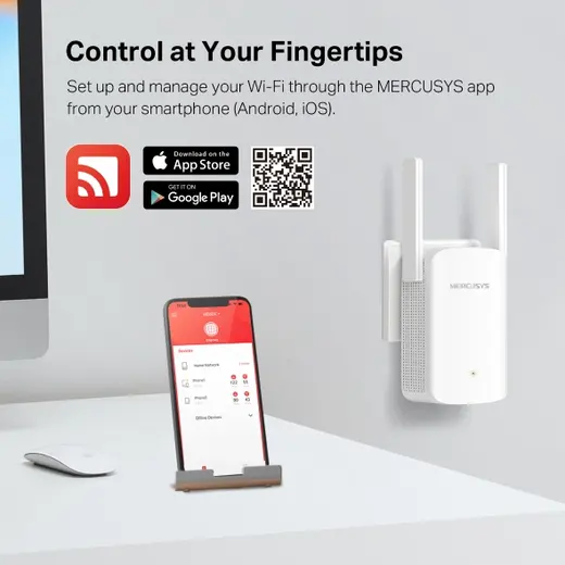 MERCUSYS ME60X WIFI6 AX1500 Menzil Genişletici Router Priz Tip görseli 2