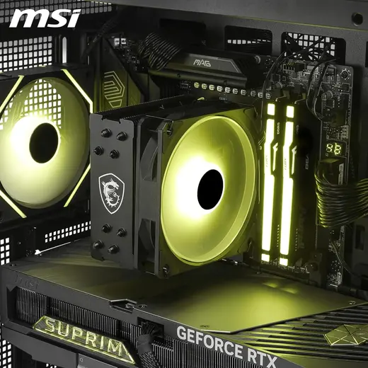 MSI 120mm MAG COREFROZR AA13 ARGB Hava Soğutmalı AM5-1851 İşlemci Fanı görseli 3