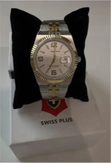 Swiss Plus Man Watch Premium Seri Model-10 ST3442AGS White-Gold(Kol Saati)