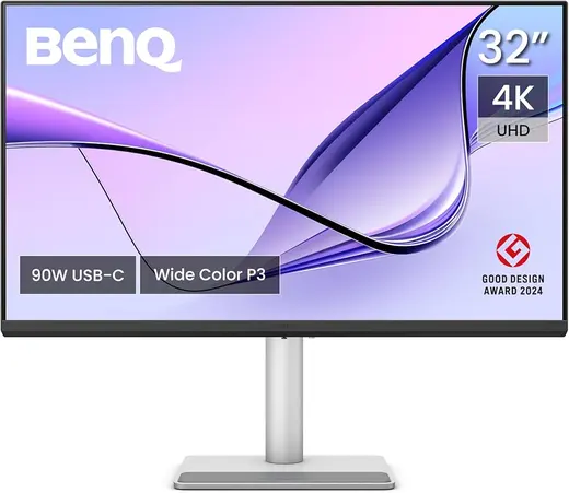 BENQ 31.5" IPS MA320U 5MS 60HZ HDMI-DP TYPEC Nano Mat MacBook Monitörü 3840X2160 görseli 4