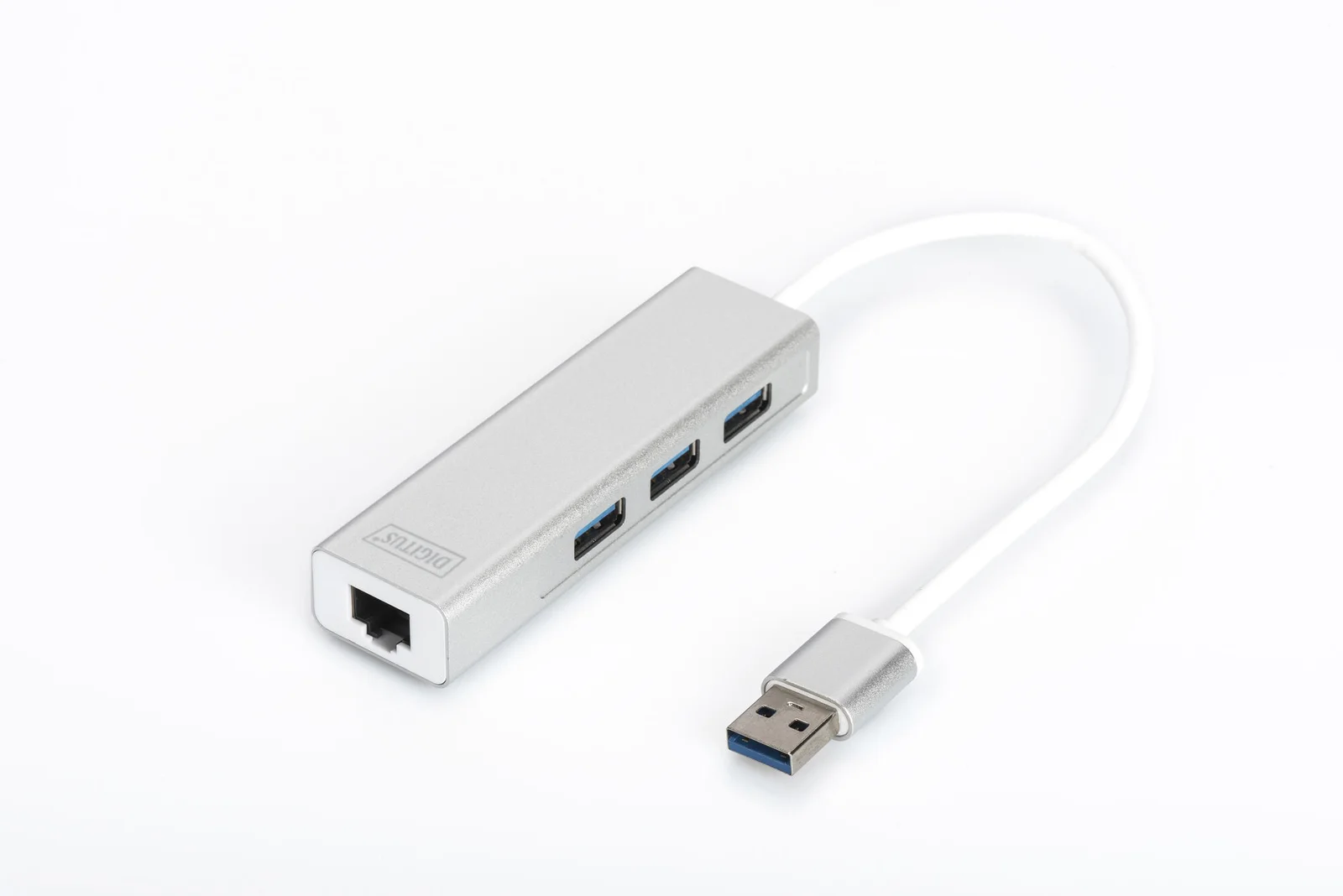 DIGITUS DA-70250-1 USB 3.0 HUB 3 PORT + GIGABIT LAN ADAPT.