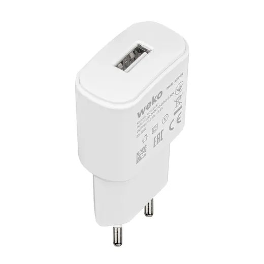 WEKO WK-21437 IP 2.1 AMPER ŞARJ BAŞLIK ADAPTÖRÜ + LIGHTNING KABLO (NO:3) görseli 3