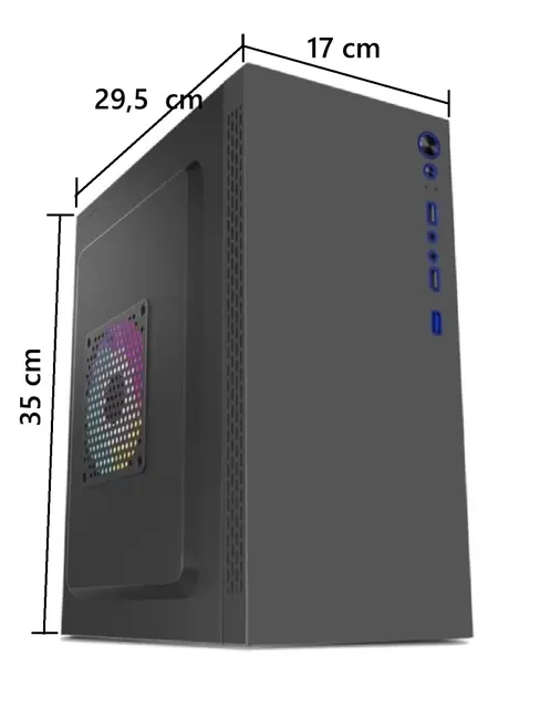 AZTECH 600w TITAN AZT02 Standart Micro-Tower PC Kasası görseli 3