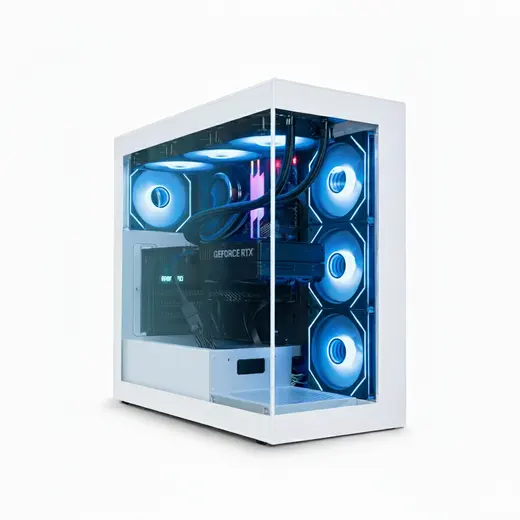AIGO DS900 Beyaz 850W 80+ Bronze ARGB Mid Tower Kasa