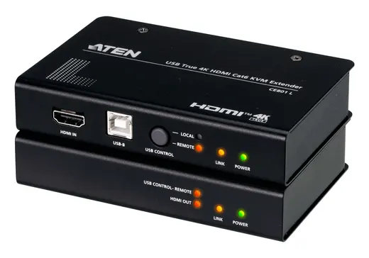 ATEN ATEN-CE801 USB True 4K HDMI Cat 6 KVM Extender (4K @ 70 m) görseli 1