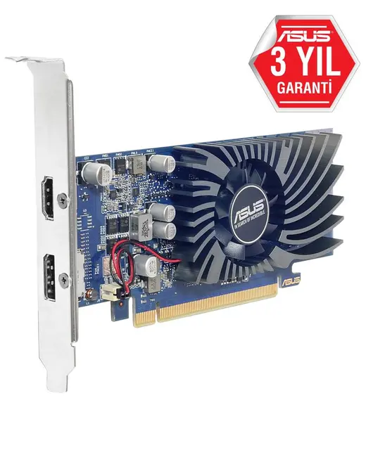 Asus GT1030-2G-BRK 2GB 64 bit GDDR5 6008 Mhz Hdmi-Dp Ekran Kartı alternatif görünüm