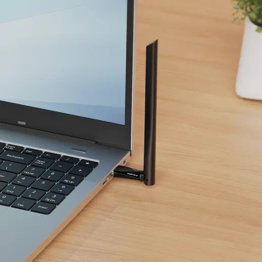 TP-Link Mercusys MA14H AX300 High Gain Wi-Fi 6 USB Adapter görseli 3