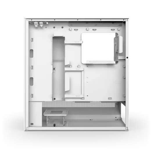 NZXT H5 FLOW 2024 RGB CC-H52FW-R1 Gaming Mid-Tower PC Kasası Beyaz görseli 1