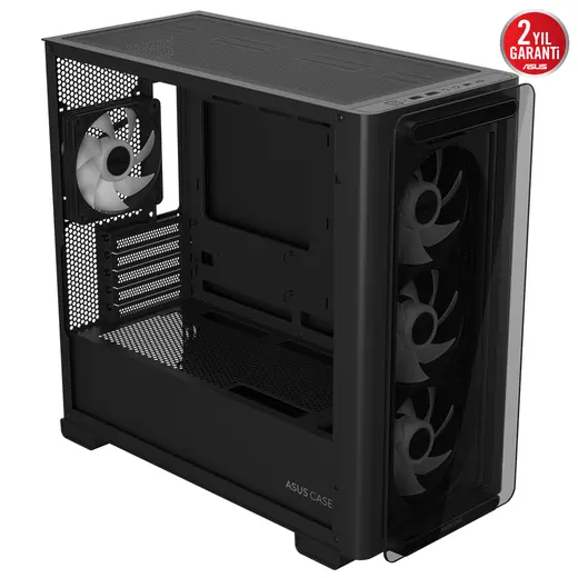 ASUS A23 PLUS TG ARGB Gaming Mid Tower PC Kasası / 90DC00K0-B19010 görseli 4