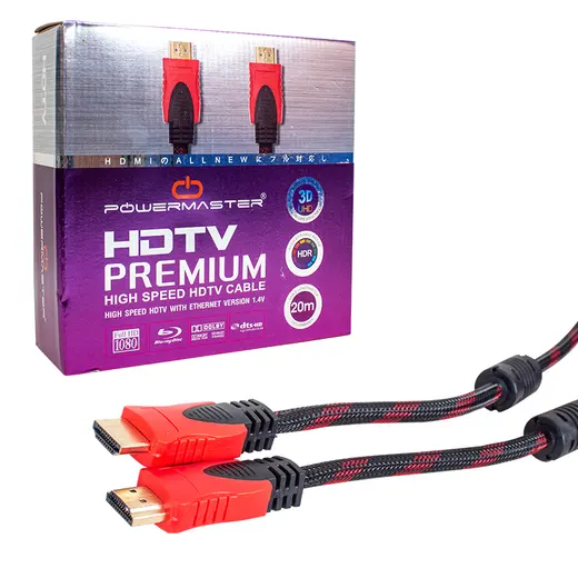 POWERMASTER 1.4V 3D 20 METRE ÖRGÜLÜ KUTULU HDMI KABLO alternatif görünüm