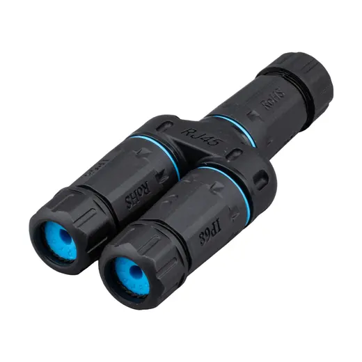 POWERMASTER PM-24590 DİŞİ - 2X DİŞİ IP68 SU GEÇİRMEZ RJ45 KONNEKTÖR alternatif görünüm
