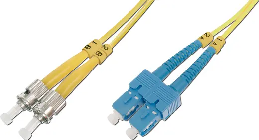 BEEK BC-FO-9STSC-15 ST-SC Fiber Optik Patch Kablo, 9/125 µ, Singlemode, 3.0mm, Duplex, OS2, LSZH, 15 metre