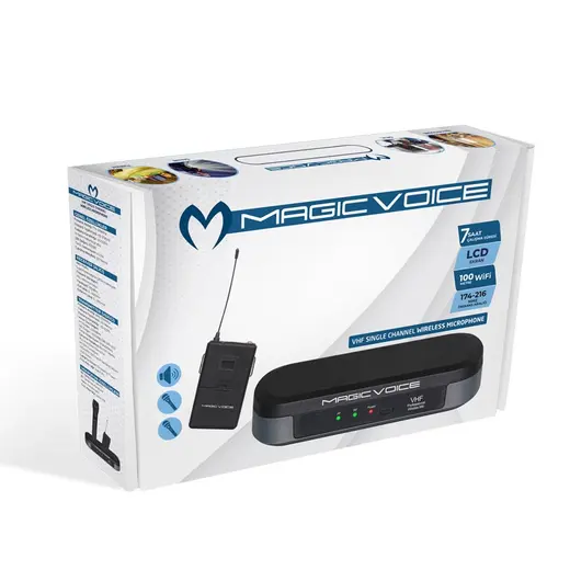 MAGICVOICE MV-3812 VHF YAKA TİPİ TELSİZ MİKROFON görseli 3