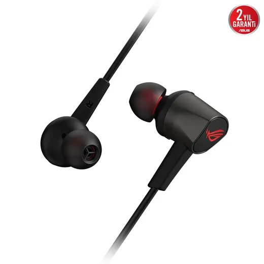 ASUS ROG Cetra II Core 90YH02V1-B2UA00 3.5mm 9.4mm Sürücü Mikrofonlu Siyah Kulak İçi Oyuncu Kulaklığı / 90YH02V1-B2UA00 görseli 4
