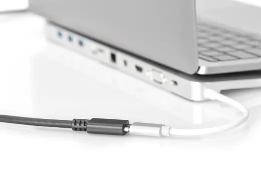 DIGITUS AK-300210-015-S USB-C Uzatma Kablosu, Tip C Erkek - Tip C Dişi, 1.5 metre, 3A, 480MB, Versiyon 2.0, siyah renk görseli 4