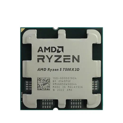 AMD RYZEN 5 7500X3D 102MB 12çekirdekli O/B UHD AM5 65w Kutulu+Fansız görseli 1