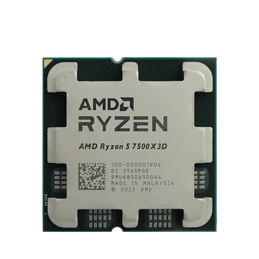 AMD RYZEN 5 7500X3D 102MB 12çekirdekli O/B UHD AM5 65w Kutulu+Fansız