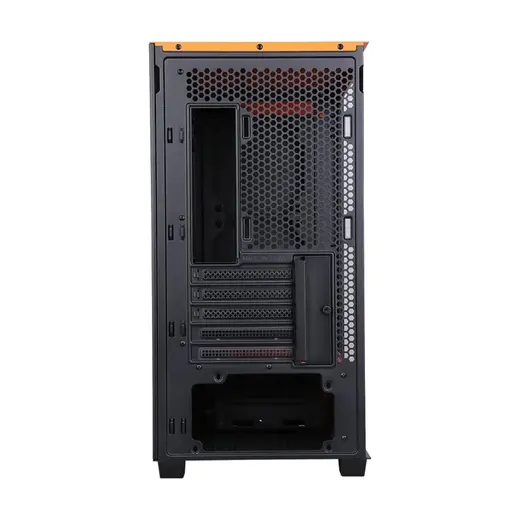 POWERBOOST PB-P2252BO 4-ARGB Fanlı Mid-Tower PC Kasası Turuncu görseli 1