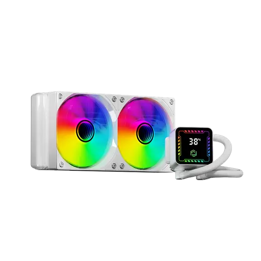FRISBY 240mm FCL-240W ARGB AM5-1851p Sıvı Soğutmalı İşlemci Fanı Beyaz