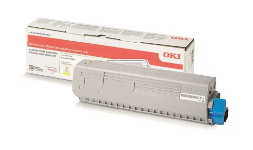 OKI C824/C834/C844 Sarı Orijinal Toner Kartuşu (Yellow Toner - 5K) görseli 3
