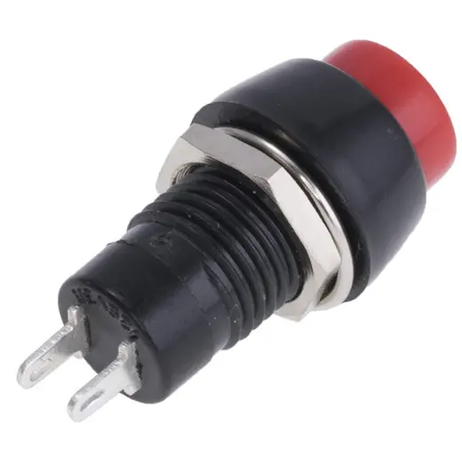 YUVARLAK ANAHTARLI KIRMIZI KALICILI 10 MM PLASTİK BUTON (IC-190) alternatif görünüm