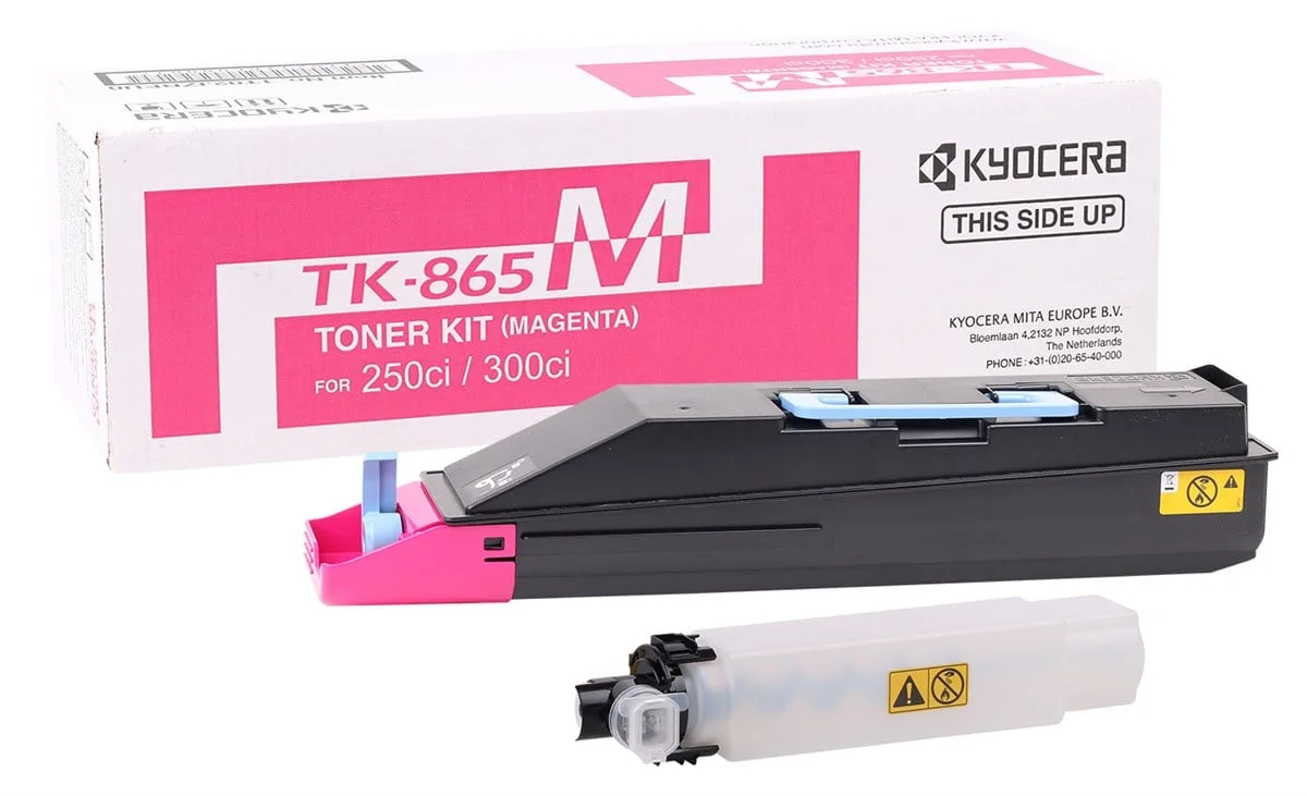 Kyocera Mita TK-865 Orjinal Kırmızı Toner Taskalfa-250ci -300ci