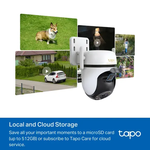 TP-LINK 5MP Speed Dome 4MM WIFI Kablosuz Pan-Tilt IP Kamera TAPO-C530WS görseli 1