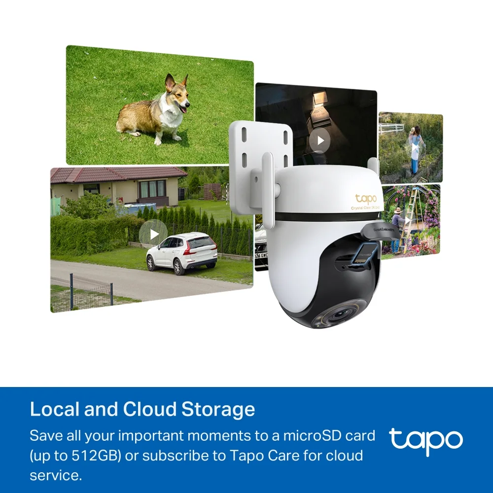 TP-LINK 5MP Speed Dome 4MM WIFI Kablosuz Pan-Tilt IP Kamera TAPO-C530WS