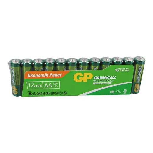 GP GP 15G-MTPVS12 GREENCELL AA 1.5V KALEM PİL (12Lİ PAKET) alternatif görünüm