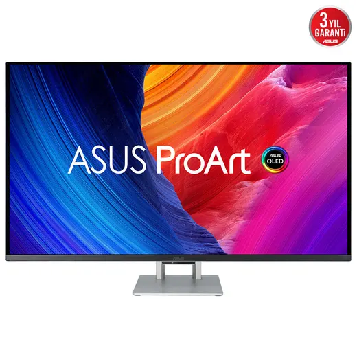 ASUS 31.5" OLED PROART PA32UCDM 0.1MS 240HZ HDMI-DP Thunderbolt Grafik tasarım Monitörü 3840x2160 / 90LM03HE-B01K70 görseli 8
