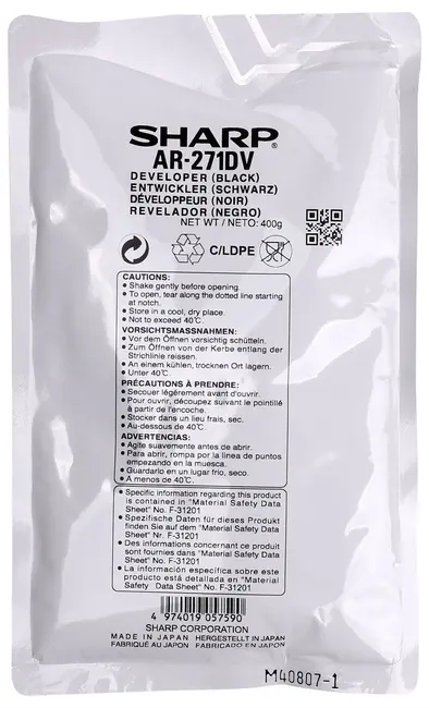 Sharp AR-271DV Orjinal Developer AR215 235 236 275 276 5127 ARM-208 M256 257 276
