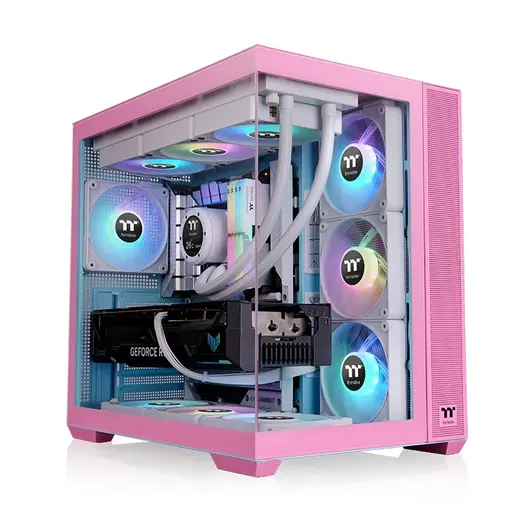 THERMALTAKE VIEW 380 CA-1Z2-00MAWN-00 4-ARGB Fanlı Gaming Mid-Tower PC Kasası Pembe görseli 6