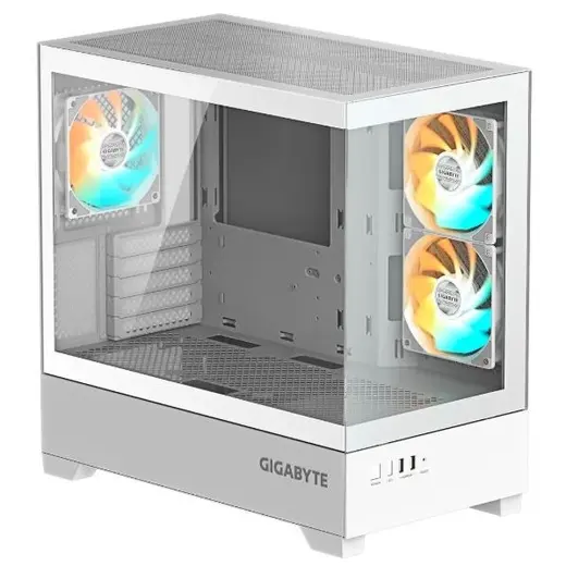 GIGABYTE GB-C201PI GAMING Mid-Tower PC Kasası Beyaz 360mm Soğutma Desteği görseli 4