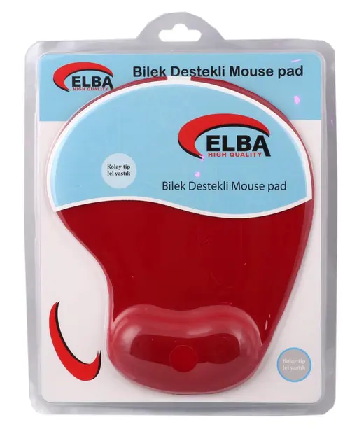 Elba K06152 Bileklikli Jel Mouse Pad Kırmızı alternatif görünüm
