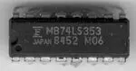 SCHUKAT 74LS353 DUAL 4 BIT MUX. (INV. OUT.)