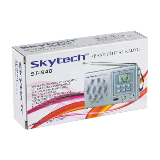 SKYTECH ST-194D 9 BANT DİJİTAL FM RADYO görseli 3