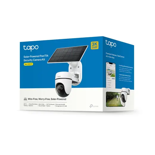 TP-LINK 5MP Speed Dome 4MM WIFI Kablosuz Pan-Tilt IP Kamera Tapo C630 Kit görseli 1