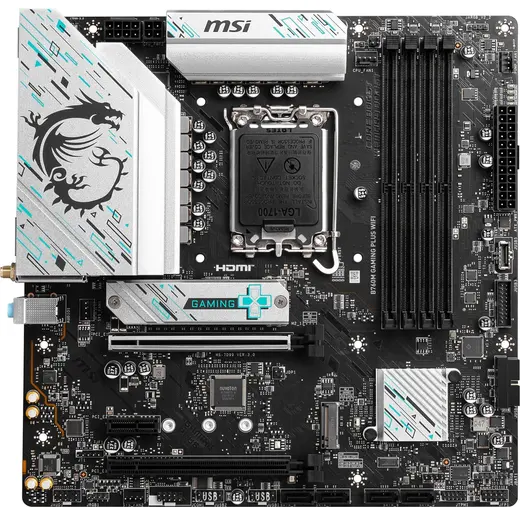 MSI B760M GAMING PLUS WIFI DDR5 HDMI-DP PCIE 4.0 1700p mATX görseli 7
