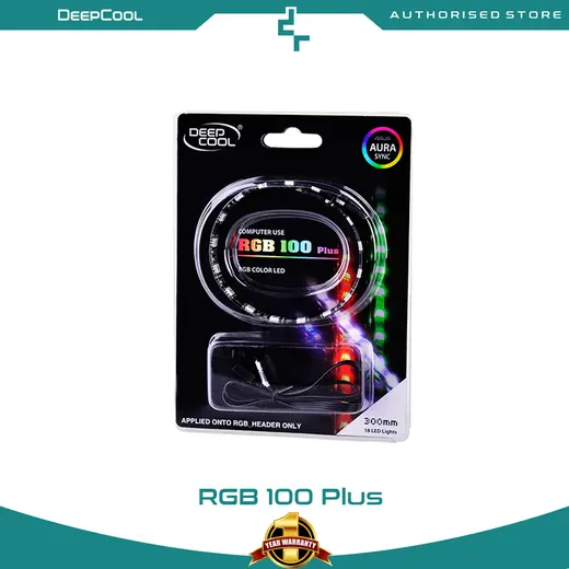DEEPCOOL RGB100 White LED Manyetik Şerit 12V DC 4 Pin Bilgisayar Kasası Beyaz Aydınlatma Kiti görseli 1