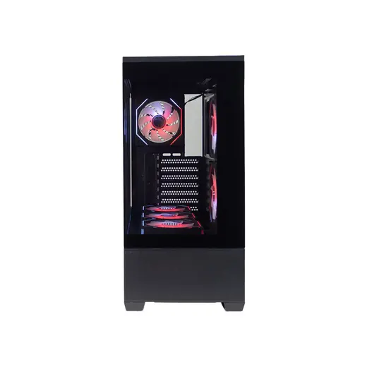 DarkFlash DS900AIR Siyah 650W 80+ Bronze 6 Fanlı ARGB Mid Tower Kasa görseli 2