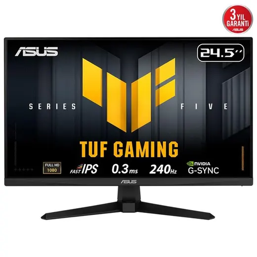 ASUS 24.5" FAST IPS TUF GAMING VG259QM5A 0.3MS 240hz HDMI-DP Gaming Monitör (1920 X 1080) görseli 5