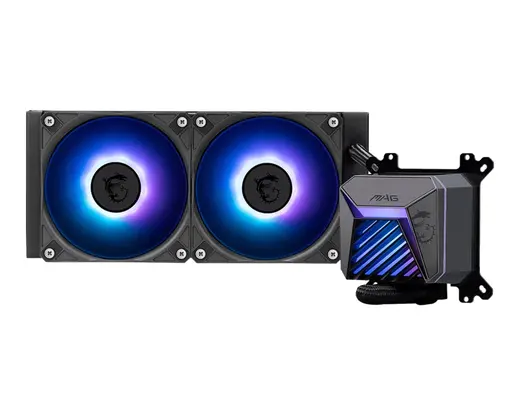 MSI 240mm MAG CORELIQUID A15 240 ARGB AM5-1851p Sıvı Soğutmalı İşlemci Fanı görseli 3