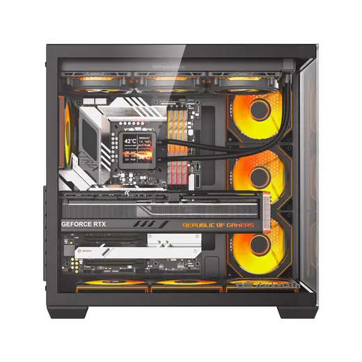 DarkFlash C280 Siyah 850W 80+ Bronze 7 Fanlı Gen 5 ARGB Mid Tower Kasa görseli 5