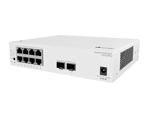 HUAWEI eKIT S210-8P2J 8x 10/100/1000 POE 128W +2x2.5G SFP YONETILEBILIR SWITCH alternatif görünüm