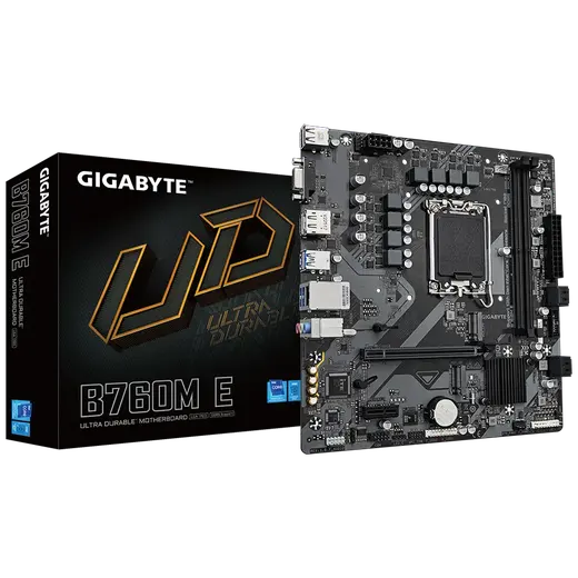 GIGABYTE B760M-E 1700P DDR5 SES GLAN DP/HDMI/VGA SATA3 USB3.2 mATX