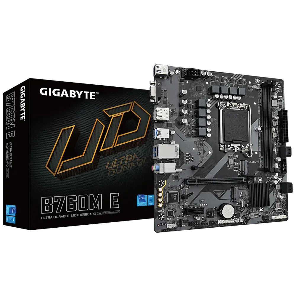 GIGABYTE B760M-E 1700P DDR5 SES GLAN DP/HDMI/VGA SATA3 USB3.2 mATX
