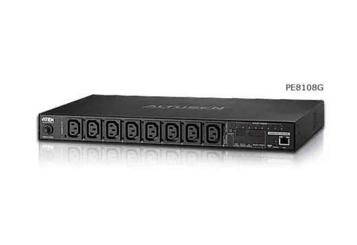ATEN ATEN-PE8108G Eco PDU/Power Distribution Unit (Elektrik Güç Dağıtım Ünitesi), 8 x IEC 320 C13 priz, 10A maksimum görseli 1