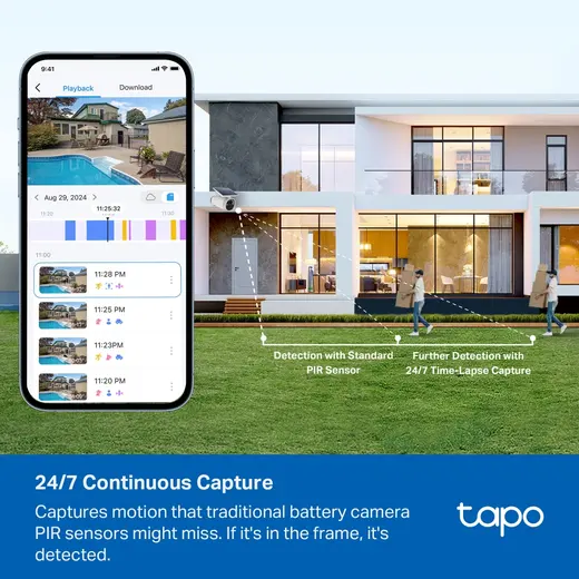 TP-LINK 8MP Bullet 3MM WIFI Kablosuz Güneş Panelli Pilli IP Kamera TAPO-C465 görseli 7