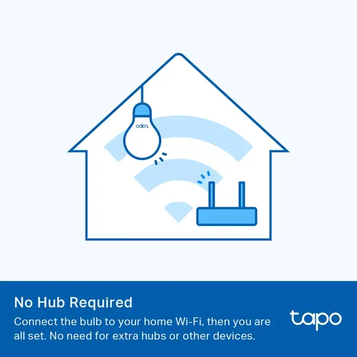 TP-LINK Tapo L510E Akıllı Wi-Fi Ampul 2'li Paket - E27 8.7W 60W görseli 4